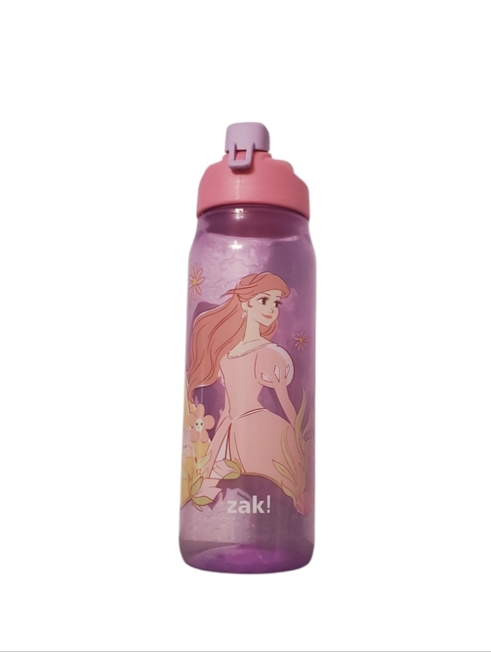 New Disney Princesses Ariel Tiana Rapunzel Zak School Summer Water Bottle 20 oz.